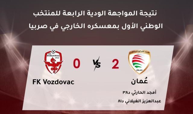 阿曼队结束塞尔维亚拉练 热身赛四连胜收场